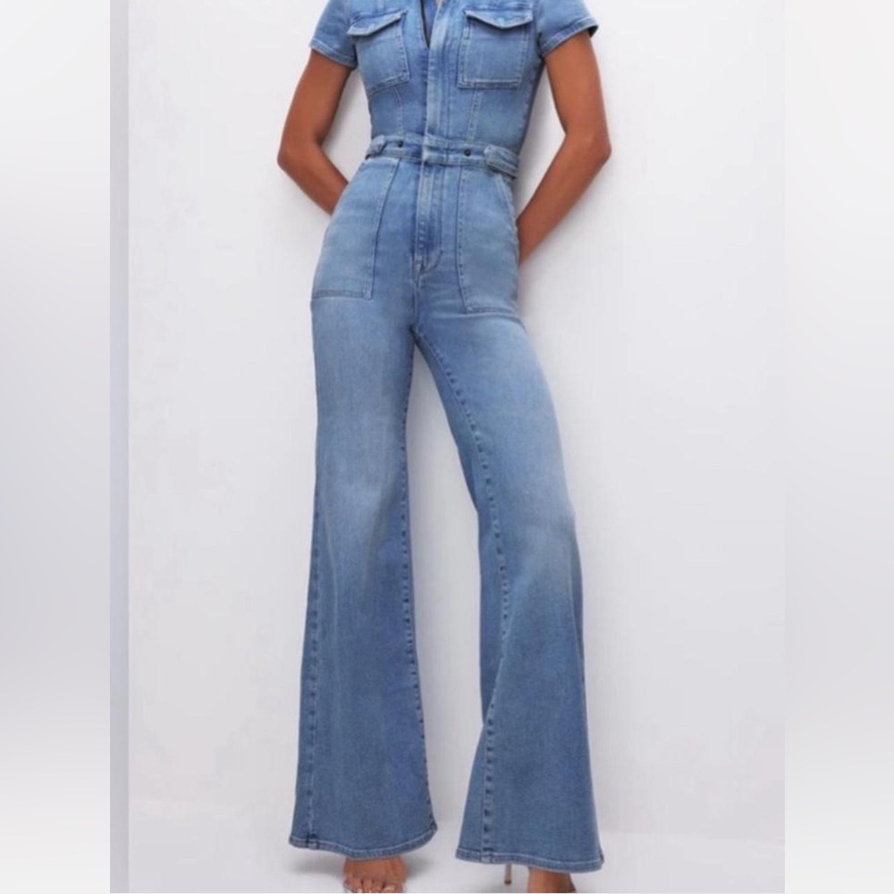 Good American 90s Denim Jumpsuit